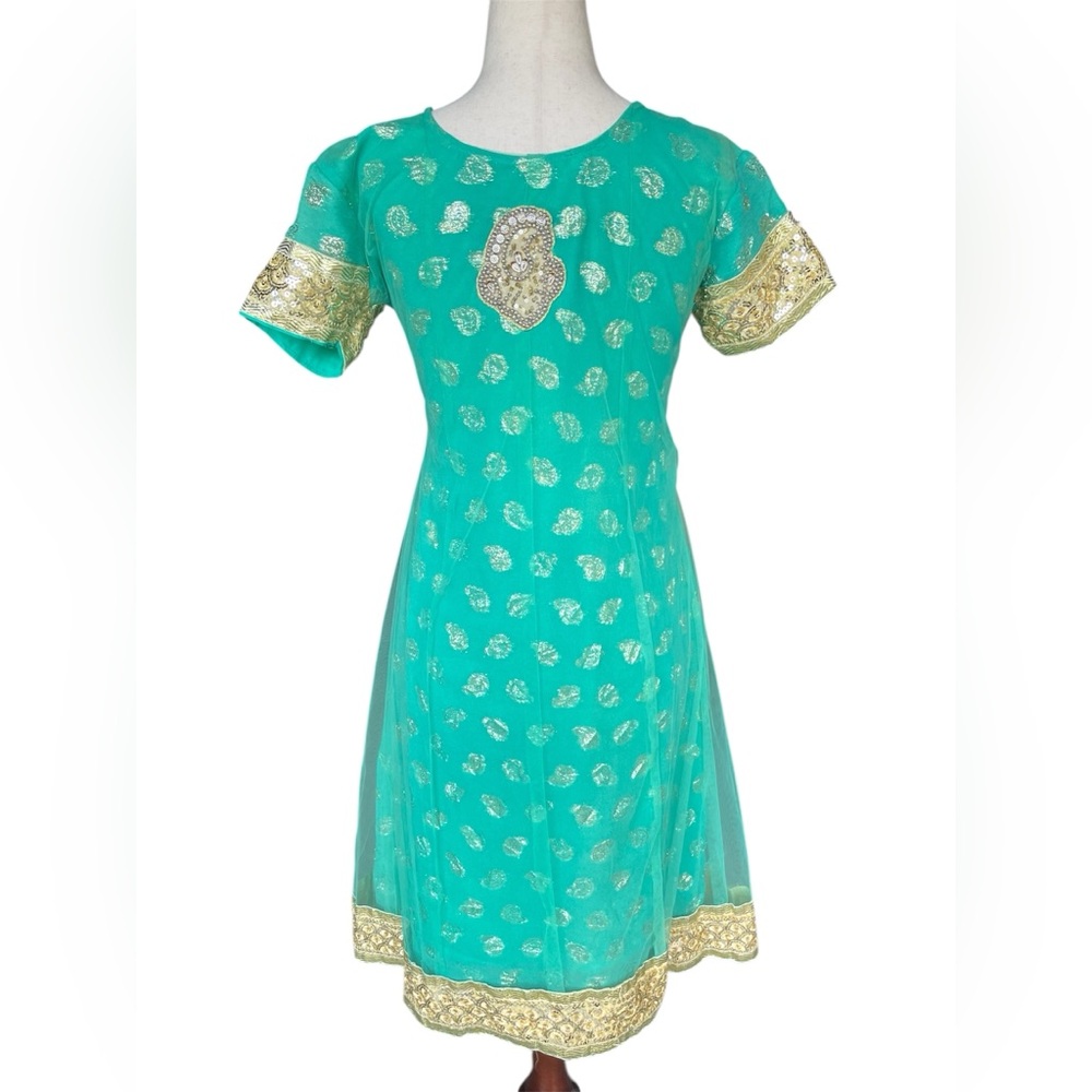 Beaded Indian dress - Picture 3 of 7